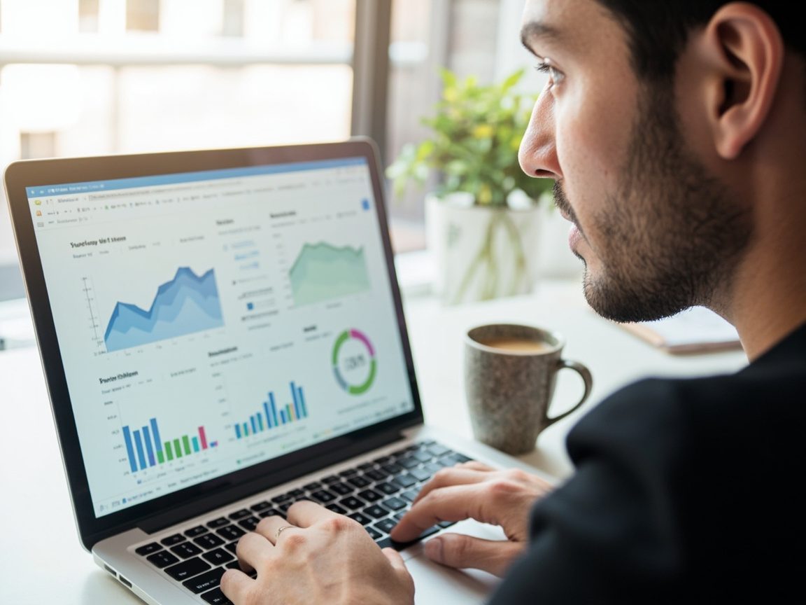 Small business owner reviewing accurate financials after bookkeeping cleanup service