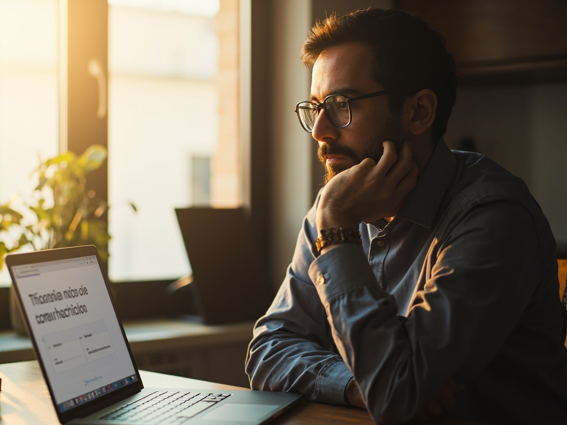 Person comparing fee-only financial planner vs commission-based advisor options on a laptop at home