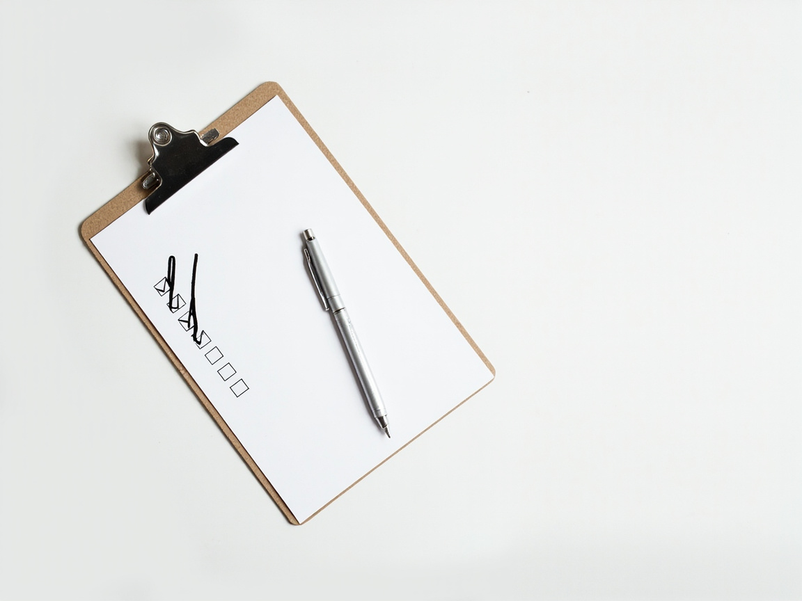 Checklist of financial advisor interview questions with boxes checked before hiring
