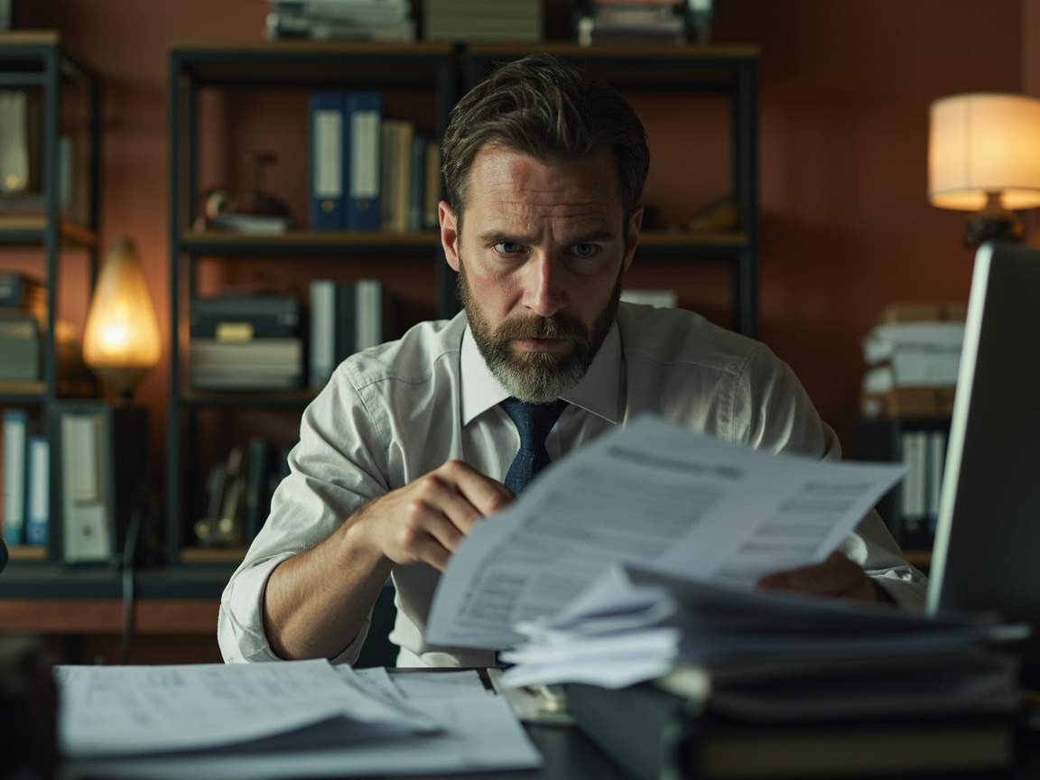 Small business owner reviewing payroll tax forms to avoid costly payroll compliance mistakes