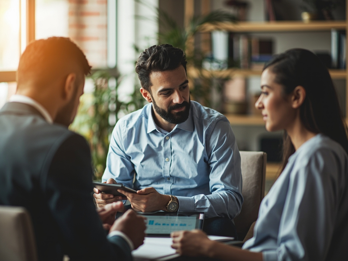 Financial advisor helping a small business owner compare SEP IRA SIMPLE IRA and solo 401k retirement plans