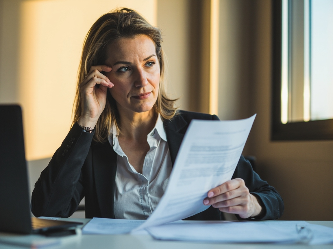 High net worth investor reviewing wealth management firm documents before signing