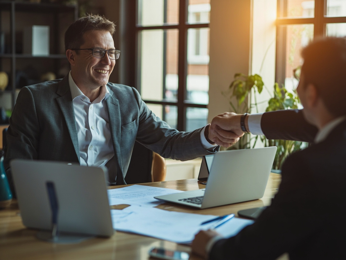 Small business owner meeting with a financial advisor to plan quarterly tax payments
